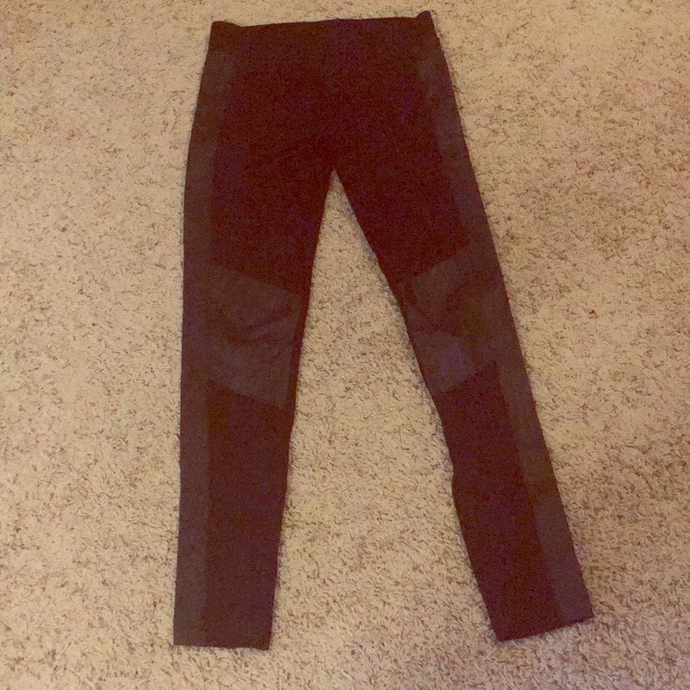 Cabi black leather like leggings